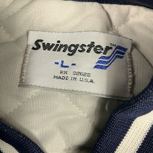 Vintage United States Navy 80/90s satin bomber jacket USA made size large - Picture 3 of 6